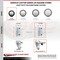 Service Caster 3 Inch Black Poly Wheel Swivel 7/8 Inch Square Stem Caster Set Total Lock Brake SCC-SQTTL20S314-PPUB-BLK-78-4 - alternate 4